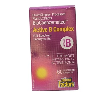 АКТИВ Вит.Б КОМПЛЕКС BioCoenzymated х 60 капс. NATURAL FACTORS